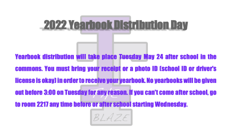 2022 Yearbook Distribution